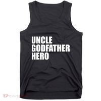 Distressed Uncle Godfather Hero Tank Top thumb 0