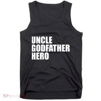 Distressed Uncle Godfather Hero Tank Top thumb 0
