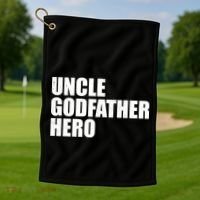 Distressed Uncle Godfather Hero Golf Towel thumb 1