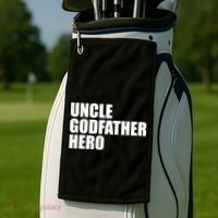 Distressed Uncle Godfather Hero Golf Towel thumb 2