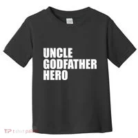 Distressed Uncle Godfather Hero Toddler T-Shirt thumb 0