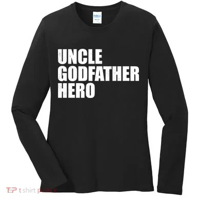 Distressed Uncle Godfather Hero Women's Long Sleeve Shirt