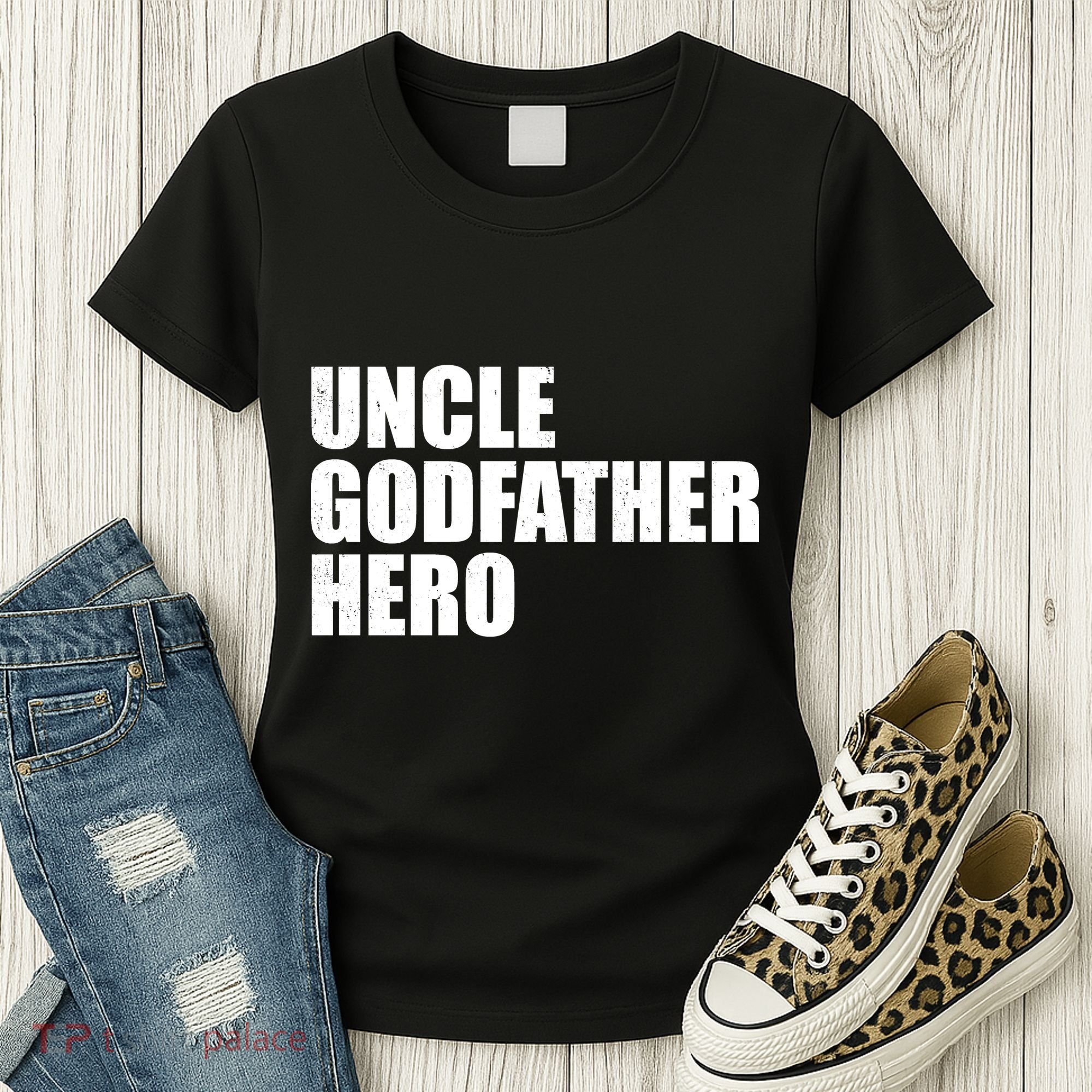 Distressed Uncle Godfather Hero Women's T-Shirt