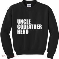 Distressed Uncle Godfather Hero Kids Sweatshirt thumb 0