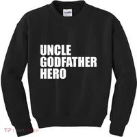Distressed Uncle Godfather Hero Kids Sweatshirt thumb 0