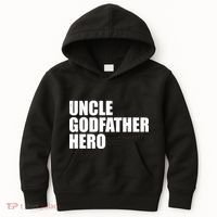 Distressed Uncle Godfather Hero Kids Hoodie thumb 0