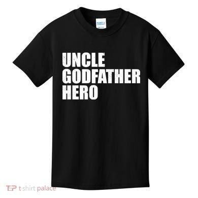 Distressed Uncle Godfather Hero Kids T-Shirt