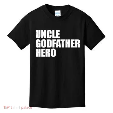 Distressed Uncle Godfather Hero Kids T-Shirt