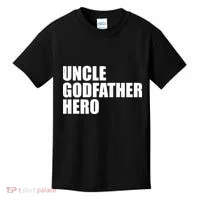 Distressed Uncle Godfather Hero Kids T-Shirt thumb 0