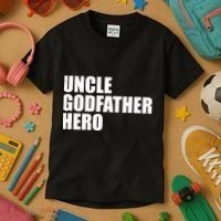 Distressed Uncle Godfather Hero Kids T-Shirt thumb 3