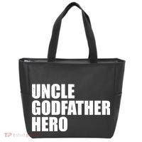 Distressed Uncle Godfather Hero Tote Bag thumb 0