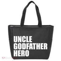 Distressed Uncle Godfather Hero Tote Bag thumb 0