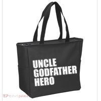 Distressed Uncle Godfather Hero Tote Bag thumb 2