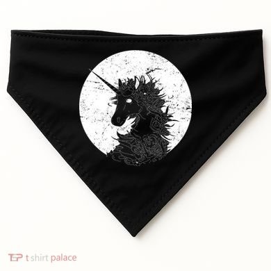 Distressed Unicorn Emblem USA-Made Doggie Bandana