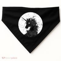 Distressed Unicorn Emblem USA-Made Doggie Bandana thumb 0