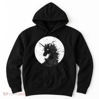 Distressed Unicorn Emblem Hoodie thumb 0