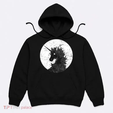 Distressed Unicorn Emblem Hoodie