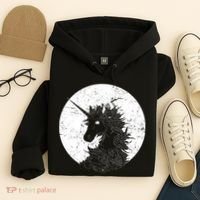 Distressed Unicorn Emblem Hoodie thumb 4