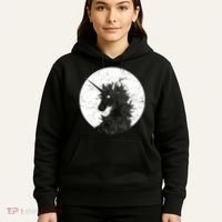 Distressed Unicorn Emblem Hoodie thumb 5