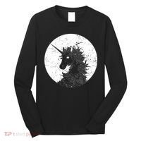 Distressed Unicorn Emblem Long Sleeve Shirt thumb 0