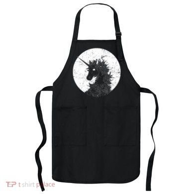 Distressed Unicorn Emblem Apron