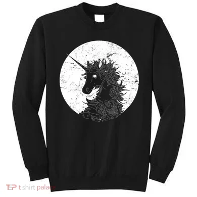 Distressed Unicorn Emblem Sweatshirt