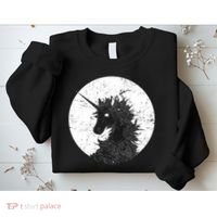 Distressed Unicorn Emblem Sweatshirt thumb 2