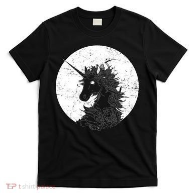 Distressed Unicorn Emblem T-Shirt