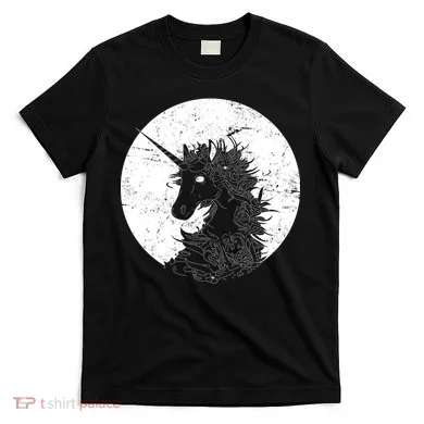 Distressed Unicorn Emblem T-Shirt