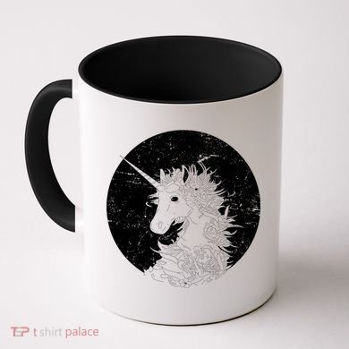 Distressed Unicorn Emblem Coffee Mug