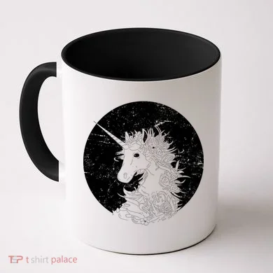 Distressed Unicorn Emblem Coffee Mug