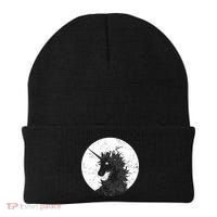 Distressed Unicorn Emblem Beanie thumb 0