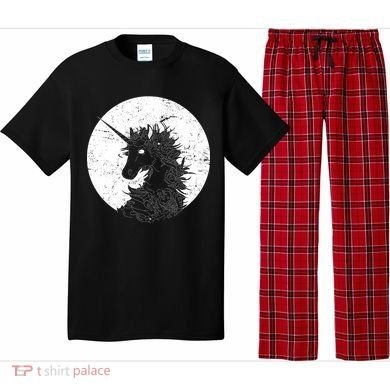 Distressed Unicorn Emblem Pajama Set