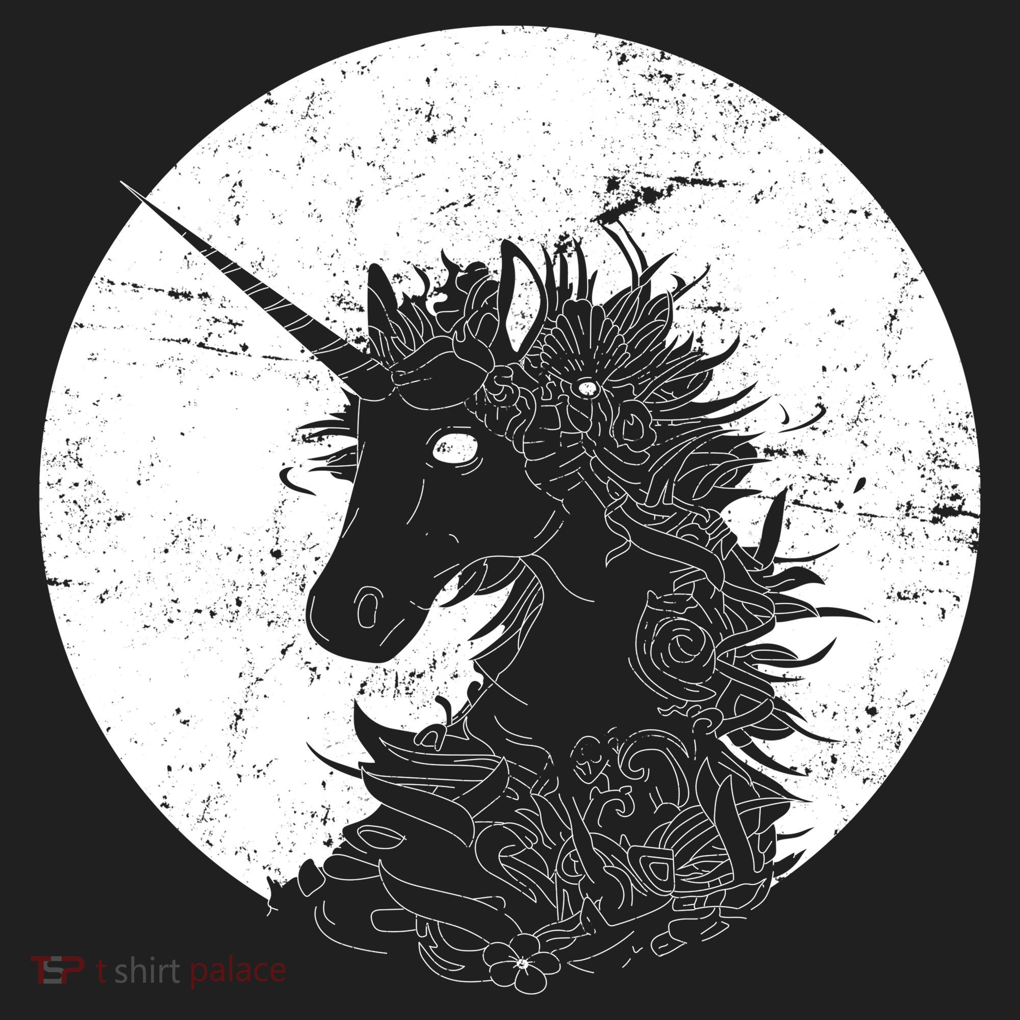 Distressed Unicorn Emblem Tumbler