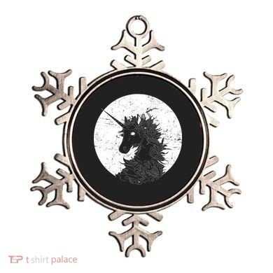 Distressed Unicorn Emblem Ornament