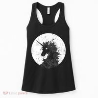 Distressed Unicorn Emblem Women's Tank Top thumb 0