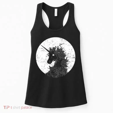Distressed Unicorn Emblem Women's Tank Top