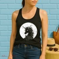 Distressed Unicorn Emblem Women's Tank Top thumb 2