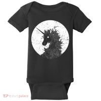 Distressed Unicorn Emblem Baby Bodysuit thumb 0