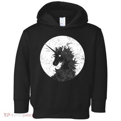 Distressed Unicorn Emblem Toddler Hoodie