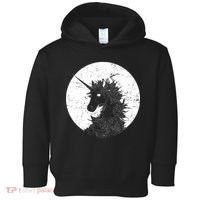 Distressed Unicorn Emblem Toddler Hoodie thumb 0