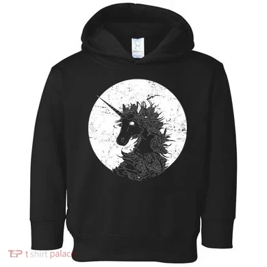 Distressed Unicorn Emblem Toddler Hoodie