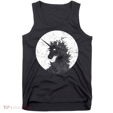 Distressed Unicorn Emblem Tank Top