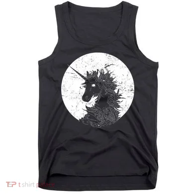 Distressed Unicorn Emblem Tank Top