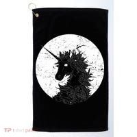 Distressed Unicorn Emblem Golf Towel thumb 0