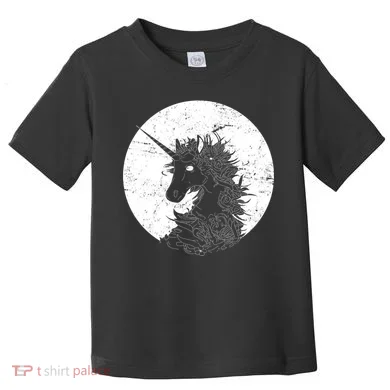 Distressed Unicorn Emblem Toddler T-Shirt
