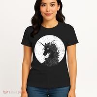 Distressed Unicorn Emblem Women's T-Shirt thumb 4