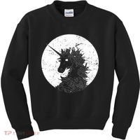 Distressed Unicorn Emblem Kids Sweatshirt thumb 0