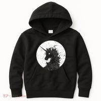 Distressed Unicorn Emblem Kids Hoodie thumb 0