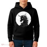 Distressed Unicorn Emblem Kids Hoodie thumb 4
